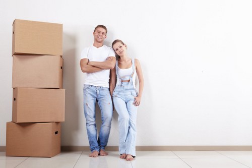 Professional packing and unpacking services in Aldgate with boxes and moving supplies