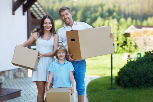Business relocation with a removal van in Aldgate