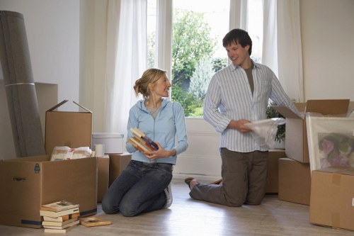 House removalists in Aldgate unloading items at a new home